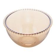 Saladeira 20,5x11,5cm Cristal Ecológico Pearl Âmbar